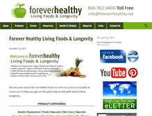 Tablet Screenshot of foreverhealthy.net