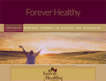 Tablet Screenshot of foreverhealthy.ca